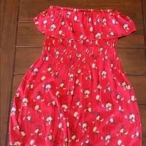 Red American eagle dress